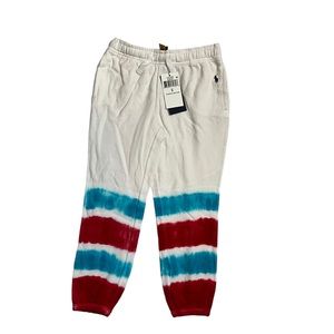 Polo Ralph Lauren Girls Tie Dye Spa Terry Joggers Pants Sweatpants Size 5